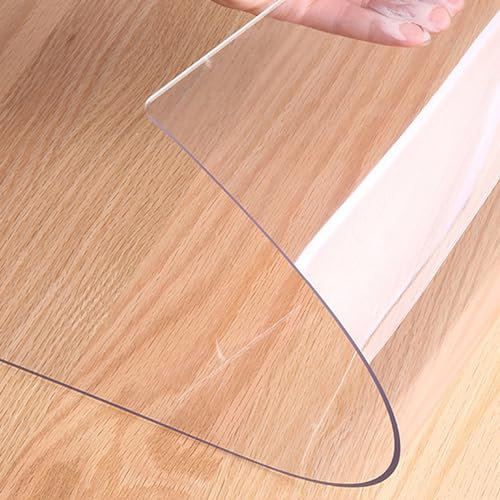 SCREENKART Transparent Bodenschutzmatte Bürostuhlunterlage,Kratzfest Fliesenschutzmatte,Antirutsch Bodenschutzmatte,für Büro & ZuhauseHarte Böden,Stuhlmatten und Teppich (50cm×70cm)