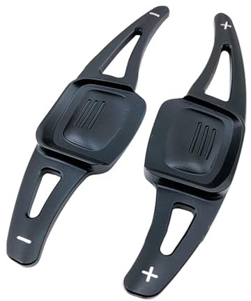 JOJOCY Estensione del cambio del volante per VW Golf 8 MK8 2019-2024, in lega di alluminio, per VW Golf 8 MK8 Tiguan CC Touran L Teramont Phaeton Lamando (nero)