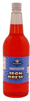SnowShock 1ltr Slush Syrup - Concentrate Dilute for Ice/Slushy Machine, Flavoured Slushie Maker… (1000ml, Iron Brew)