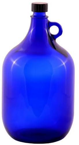 2L Blaue Flasche |Weinballon Glasballon GÄRBALLON |Weinflasche| Likörflaschen |Essig-Öl Flasche (2L)