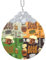 YQTGBCED Beer Print Clear Glass Pendant For Creative Decoration,Stylish Minimalist Christmas Glass Pendant