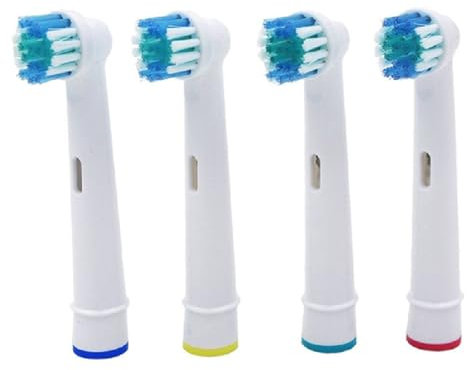 BARAC Zahnbürstenköpfe kompatibel mit Braun Oral B Elektrische Zahnbürste, Präzisionsersatzköpfe für Oral B Pro 600 650 2000 2500 3000, Smart Genius, 4 Stück