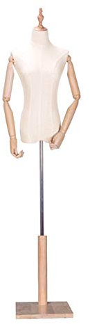 OLSKFUH Schneiderpuppe Weiblich, Torso, Schaufensterpuppe, Ständer, Schaufensterpuppe, Weibliches Modell, Kleidungstorso, Halbe Länge Mit Armen, Schaufensterbüste, Schaufensterp,