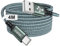 Câble USB C Long [4M] Câble USB C Charge Rapide 3.1A Chargeur C Nylon Tressé C Connecteur Synchro pour iPhone 16/15/15 Pro Max, Galaxy S24/S23/S22/S21/S10,A21,Huawei P40 P30 P20, Redmi,Smartphone
