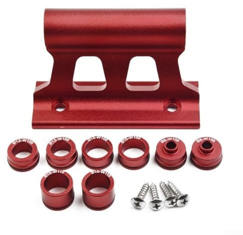 Bicycle Fork Mount, Quick Release Thru Axle Bike Rack Carrier, For Car Roof Mount, Aluminum Alloy Construction, With Multiple Adapter Options(Red)