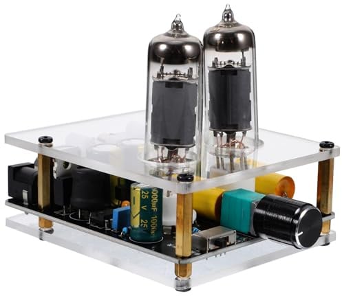 MAGICLULU Preamplificatore Valvolare Funzione Pre-amplificatore Phono Portatile per Giradischi Materiale Pcb e Abs, per Sistemi Home Theater DIY