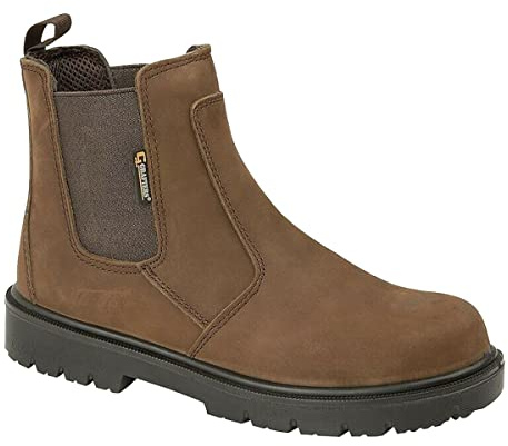 Grafters Safety Dealer Boot Safety Toe Cap & Steel Midsole Ankle Boots