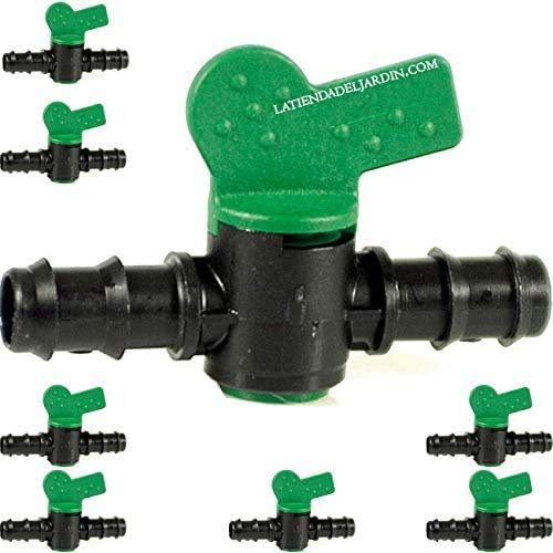 Lot de 50 clés d'arrosage 20 mm | Robinet goutte à goutte 20 mm | Robinet d'arrêt d'arrosage 20 mm | Valve d'irrigation goutte à goutte 20 mm | Valve tuyau 20 mm