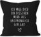 MoonWorks Kissen-Bezug Ich mag Dich EIN bisschen mehr als ursprünglich geplant schwarz Unisize