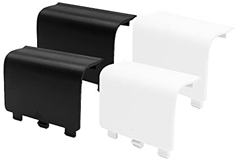 KELIFANG Replacement Battery Cover Door Compatible with Xbox One, Xbox One S Controller, Battery Back Shell Repair Part Compatible with Xbox Wireless Controller (Black, White)