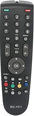 ALLIMITY RC-YC1 Mando a Distancia reemplazado por Grundig RCYC1 22XLE3220BA 32GLX2600 32VLE4300BA 32XLC3220BA 32GLX2500 32GLX4000 32XLC3200BA 32XLC325BA