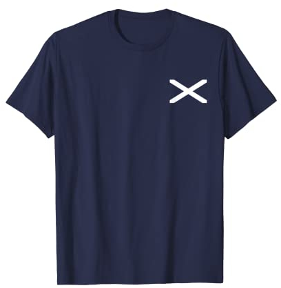 Schottland Flagge Schottische Saltire Flaggen Damen Herren T-Shirt