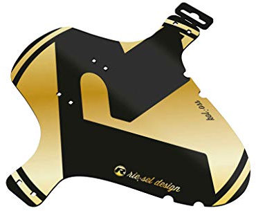 Riesel Design® 1x Mudguard - kol:OSS - XL MTB Schutzblech inkl. Kabelbinder/Stylischer MTB Schmutzfänger/Mountainbike Schutzblech als Spritzschutz für alle Radgrößen - Carbon