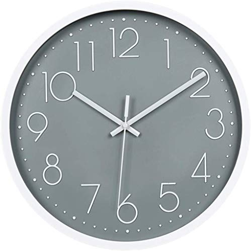 Modern Wall Clock, 30.5 cm, Silent, Non Ticking, Nordic Style, Wall Clocks for Living Room, Office, Bathroom, Kitchen