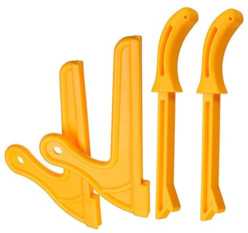 Fltaheroo 4Pcs Steady Jointers Table Saw Grip Push Stick Set Safety Block Woodworking Tool Push Stick Woodworking Wood Saw Pusher