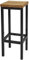 1 Original-BestLoft® Barhocker New York Handmade Industriedesign Loft Stahl Holz Eiche massiv (Hell Natur, 78cm)