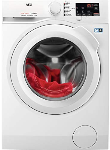 AEG L6FBI147P Lavadora de Libre Instalación, Carga Frontal, 10 Kg, 1400 rpm, Serie 6000, Motor Inverter, Inicio Diferido, Panel de control Blanco, Blanco