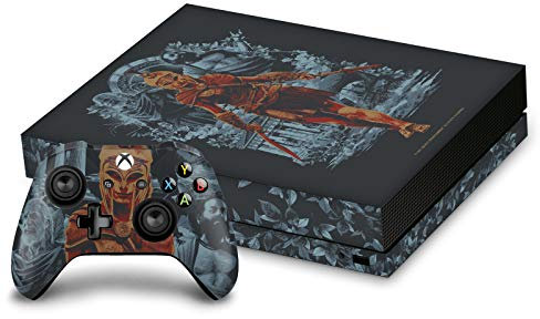 Head Case Designs Offizielle Zugelassen Assassin's Creed Kassandra Vine Odyssee Kunstwerk Matte Vinyl Haut Gaming Aufkleber Abziehbild Abdeckung kompatibel mit Xbox One X Console and Controller Bundle