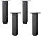 KDDEON Pieds de Meubles en Alliage D'aluminium Réglables en Hauteur,Pieds de Table Basse de Canapé,Pieds D'armoire de Salle de Bain de Lavabo,5-40cm,Noir Mat,avec Vis,4 Pièces (20cm/7.9in)