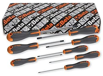 Beta 1205E/ES‑S8 – Set 8 Chiavi Maschio Esagonale con Impugnatura Evox, da 1,5 a 8 mm, Acciaio Resistente, Ergonomiche per Officina e Fai‑da‑te