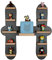 MR TEDDY BEAR Kinderregal Buchstabe H | Holzregal für Toniebox und Tonies | Tonie-Regal hergestellt in der EU | Wandregal zum Spielen und Sammeln | Für Mädchen und Jungen | im H Design in Anthrazit