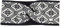 Dale of Norway Christiania Stirnband, black-off white, ONE SIZE