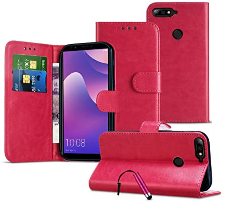 Apple iPhone XS Max Cases, Leather Wallet Case [Card Slots] [Stand Case] [Magnetic Closure] Phone Case PU Leather Case Apple iPhone XS Max - Hot Pink