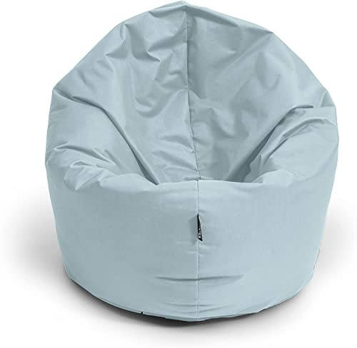 BuBiBag Riesensitzsack, Sitzsack für Erwachsene - Outdoor Sitzsäcke Indoor Beanbag - Sitzkissen für Kinder und Erwachsene (155 cm, Grau)