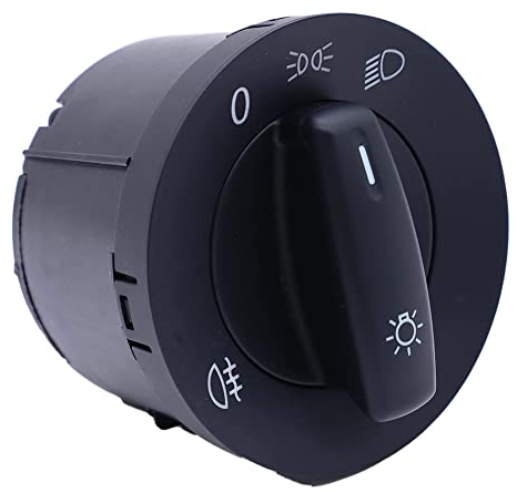 HISports 1K0941431B Interruttore per fendinebbia interruttore per fari interruttore della luce principale interruttore di controllo compatibile con VW 5 6 V 2003-2008
