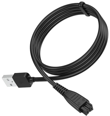 USB Ladekabel für Panasonic Elektrischer Rasierer Beard Trimmer Arc3 Arc4 Arc5 Arc6 Serie, 5,4V Netzkabel Kabel Rasierer Ladegerät