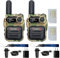 Wurui TXQ G388 4G POC Global-ptt walkie Talkie gsm Profesional Adultos niños Alcance 5000 km encriptado Largo Alcance Distancia (2 Paquete de Camuflaje con Tarjeta de 500m)