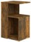 Tavolino da Salotto Rovere Fumo 36x30x56cm Legno Multistrato