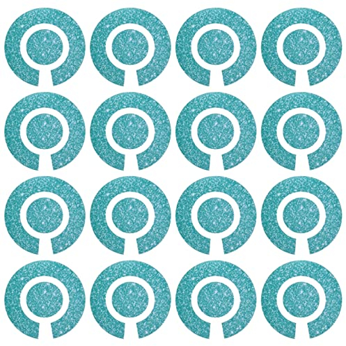 Acclaim Lawn Bowls Identification Stickers Markers Standard 5.5 cm Diameter 4 Full Sets of 4 Self Adhesive Glitter Effect Design One Colour (Green)