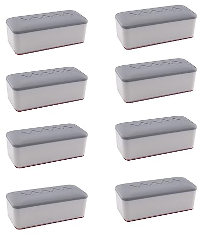 Toilet Seat Bumpers JianLing 8pcs Toilet Seat Buffer Toilet Lid Bumpers Used for Home, Hotel, Hospital (Rectangular Standard Type)