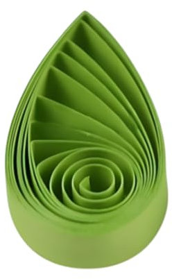 Pestal Papierstreifen aus Papier, 5 mm, zum Basteln, einfarbige Origami-Papierstreifen, 0,5 cm, Grün (Chartreuse-Grün Nr. 37)