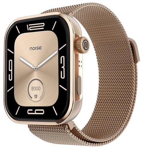 Noise Pro 5 Smart Watch with 1.85 AMOLED Display, BT Calling, New DIY Watch Faces, Ultra Personalization with Smart Dock, Productivity Suite, 100 Sports Modes and More (Rosegold Elite)