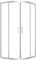 VBChome Duschkabine 80 x 80 x 185 cm Chrom Viertelkreis Eckeinstieg Duschwand Schiebetür Duschabtrennung Klares Sicherheitsglas Dusche Duschtrennwand Viertelkreis 80x80 cm