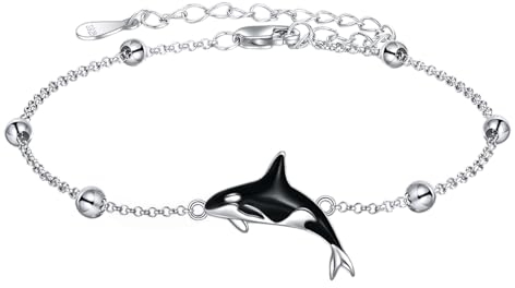 YFN Orca Armbänder Sterling Sliver für Frauen Killerwal-Armband Schmuck (orca)