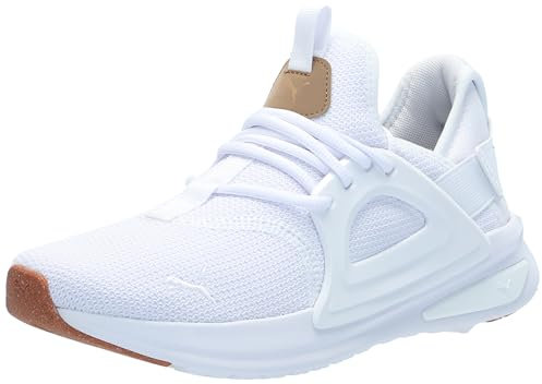 PUMA Men's Softride Enzo Evo Cross Trainer Sneaker, Mix Knit White-Toasted, 9 UK