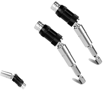 2 Pcs 1/4 Magnetic Pivot Drill Bit Holder Set, Hex Pivoting bit Holder, Quick Release Flexible Screw Drill Tips, Magnetic Screwdriver Extension Bit Holder for Narrow Spaces or Corners
