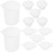 PHENOFICE 1juego Tazas Medidoras De Silicona Para Resina Epóxica Kit De Herramientas De Mezcla Diy Utensilios De Medición Para Manualidades Y Práctico Para Principiantes Y Profesionales