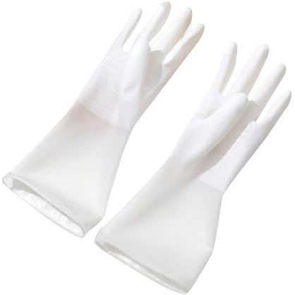 ETAINGYEUN Gants de Lavage de Cuisine en Caoutchouc, prévention de l'eau, Gants de ménage pour Laver la Vaisselle, Les légumes et Les Meubles (L)