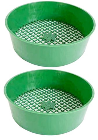 Yardwe Rilevatore Di Metalli Con Fessura Per Lettiera Per Gatti Setaccio Per Fattoria E Setaccio Per La Ricerca Di Tesori Nel Mais