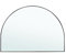 Home Selections Arched Overmantle Wall Mirror, 28 X 20 (70 X 50 CM), Arch Metal Frame, Black