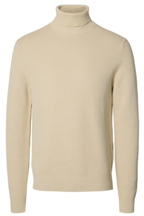 SELECTED HOMME Male Rollkragenpullover Baumwoll | Turtleneck