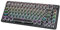 TISHLED Tastiera meccanica da gioco in stile macchina da scrivere con manopola del volume retroilluminata a LED arcobaleno compatta TKL a 82 tasti NKRO Clicky Blue Switches Hot Swappable Retro