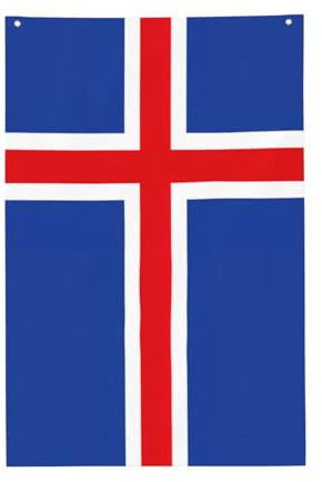 Flagge von Island, Hausflagge für Haus und Garten, dekorative Gartenflaggen, Outdoor-Dekorationen