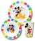 Stor Mickey Mouse Kinder Geschirr Set - Frühstücksgeschirr BPA frei - Jungen Kindergeschirr Set - Baby Geschirrset - Camping Geschirr aus Kinderteller, Müslischale & Kinderbecher, Essgeschirr Jungs