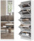 Organizedlife Schuhaufbewahrungsschrank mit 185cm Spiegel in voller Länge, 30 Paare & 5 Flip-Schublade, freistehendes Schuhregal Schrank, schmale Schuhe Veranstalter für Haustür, Eingangsbereich