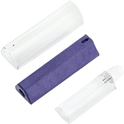 Hoement Mobile Phone Screen Cleaner Spray Bottle Portable Screen Wipes for Cell Phones Tablets Eyeglasses Convenient Cleaning Microfiber Cloth Random